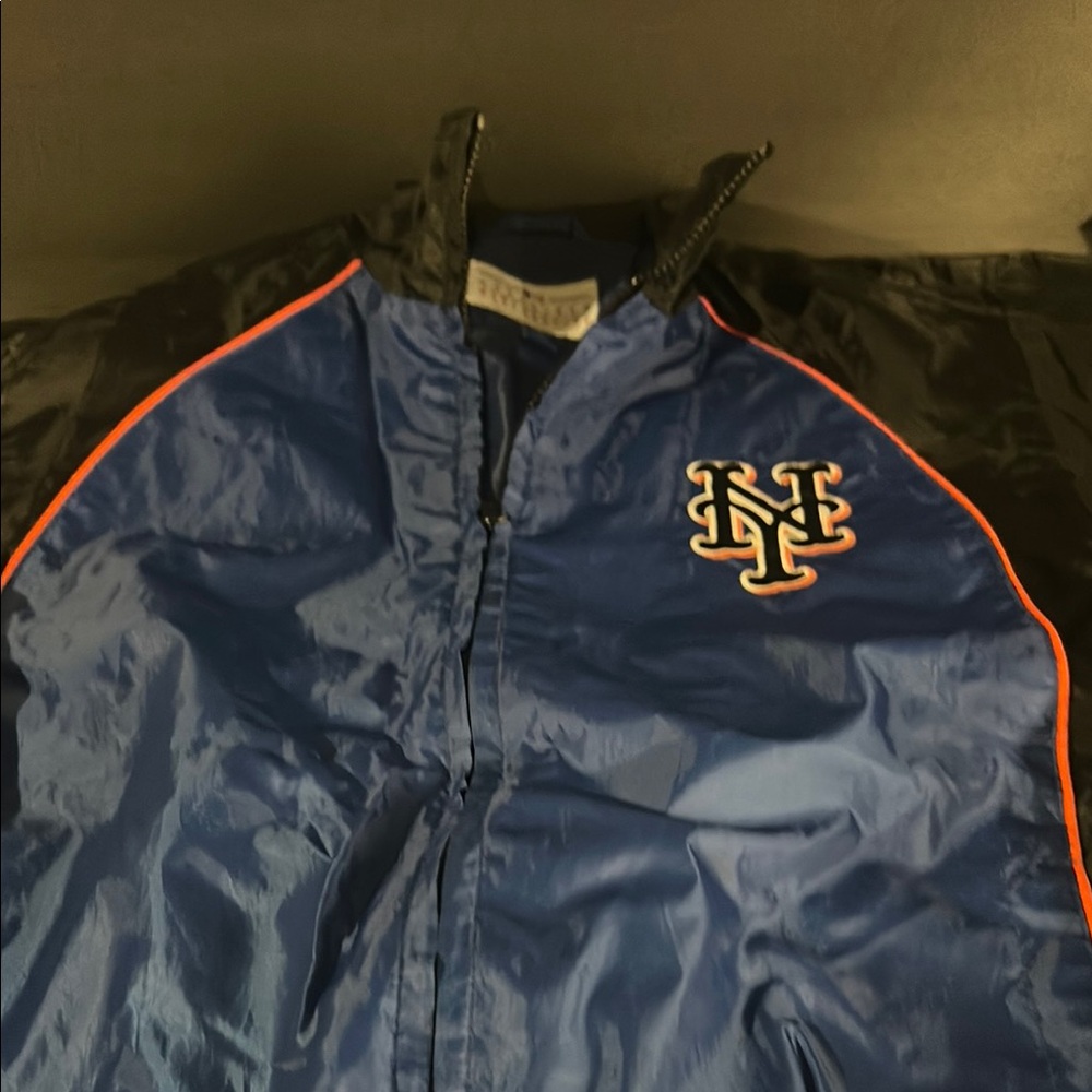 Blue and Black NY Logo Men's Jacket